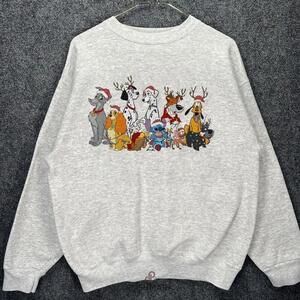 Merry Christmas Disney Dogs Retro Holiday Sweatshirt